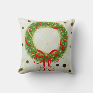 Christmas Wreath Pillow