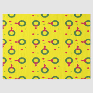 Christmas wreath polka dots tissue paper
