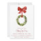 Christmas Wreath Red Bow | Holiday Open House