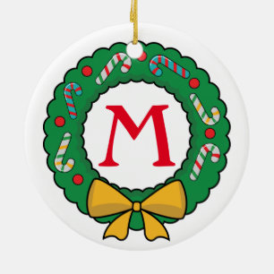 Christmas Wreath/Santa Hat Customised Ornament