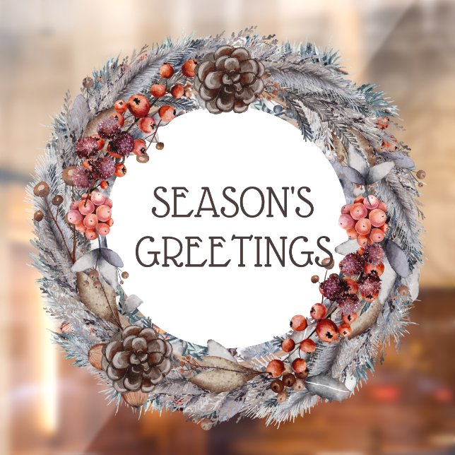 Christmas wreath season's greetings (Sheet 2)