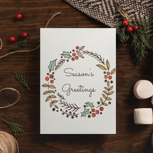 Christmas wreath Season's greetings