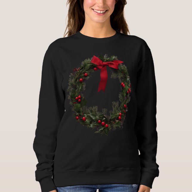 CHRISTMAS WREATH SWEATSHIRT (Front)