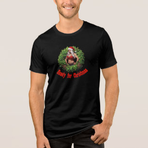 Christmas Wreath Tri-Blend Shirt
