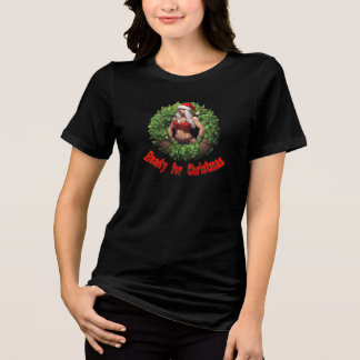 Christmas Wreath Tri-Blend Shirt
