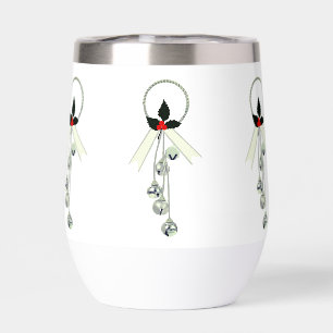 Christmas Wreath Wine Tumbler 