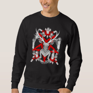 Christmas wreath witchcraft candles blood Satanic  Sweatshirt