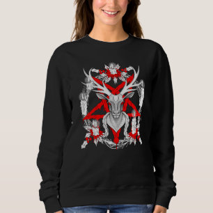 Christmas wreath witchcraft candles blood Satanic Sweatshirt