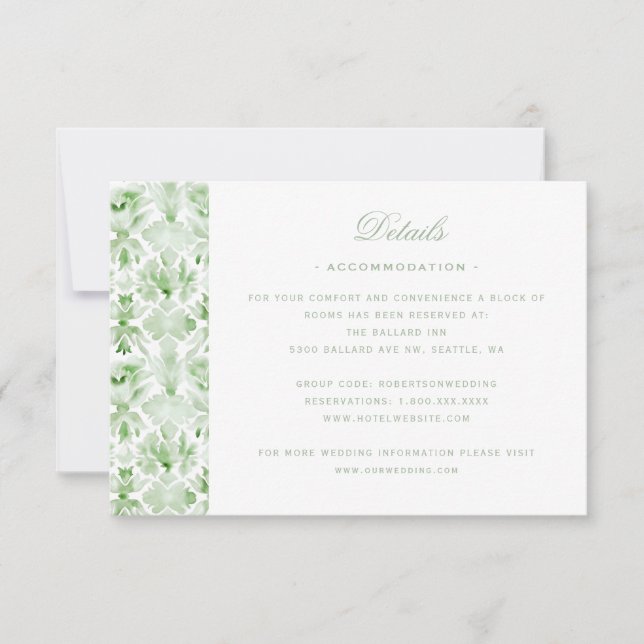 Christmas Wreath with Candy Cane Bow Details Thank You Card (Front)