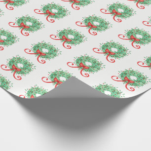 Christmas Wreath Wrapping Paper
