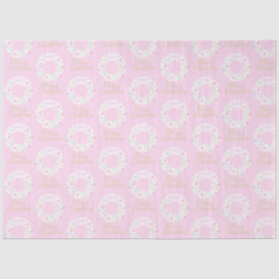 Christmas Wreathes Merry Christmas Pink Christmas Tissue Paper