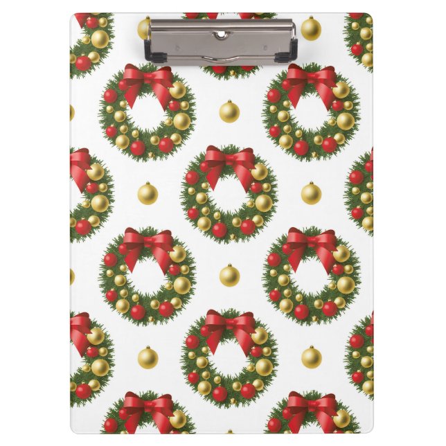 Christmas Wreaths Clipboard (Front)