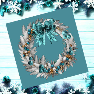 Christmas Wreaths Magnetic Card