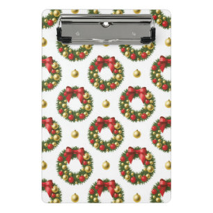 Christmas Wreaths Mini Clipboard