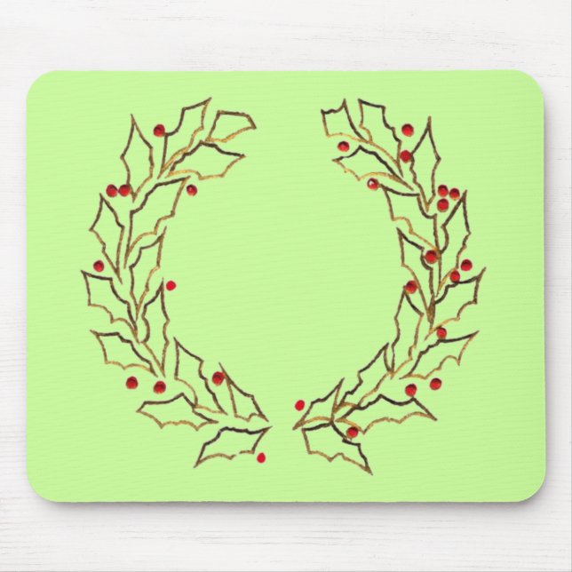 Christmas Wreaths Mouse Pad (Front)