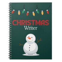 Christmas Writer Notebook - Snowman