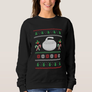 Christmas Xmas Curling Curler Ice Curl Sweatshirt