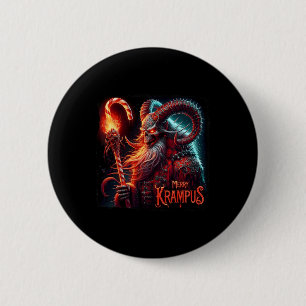 Christmas Xmas Horror Krampus Dark Merry Krampus M 6 Cm Round Badge