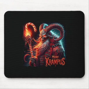 Christmas Xmas Horror Krampus Dark Merry Krampus M Mouse Pad