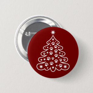 Christmas Xmas Tree Winter Merry Bright Holiday  6 Cm Round Badge