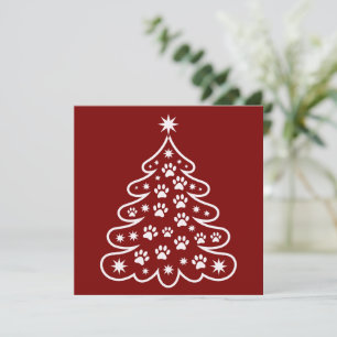 Christmas Xmas Tree Winter Merry Bright Holiday  Card