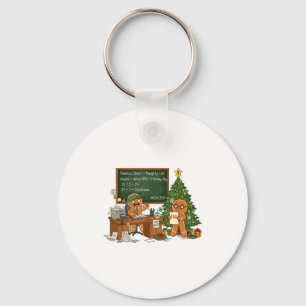 Christmas Xmas Vibes Accountant Accounting Gingerb Key Ring