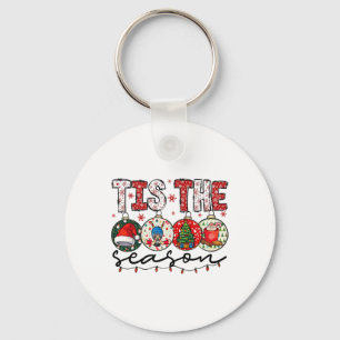 Christmas Xmas Vibes Hockey Lover Hockey Player Wi Key Ring