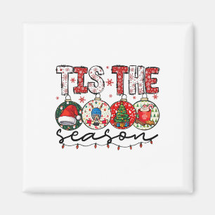 Christmas Xmas Vibes Hockey Lover Hockey Player Wi Magnet