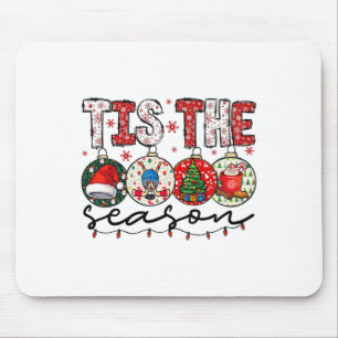 Christmas Xmas Vibes Hockey Lover Hockey Player Wi Mouse Pad