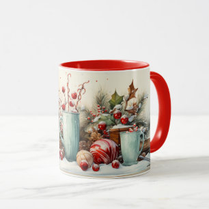 Christmas Xmas, Yule scene for coffee/tea mug