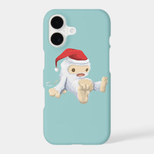 Christmas Yeti Toy Wearing a Santa Hat