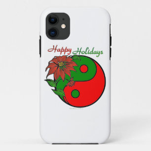 Christmas Yin Yang Poinsettia iPhone 11 Case