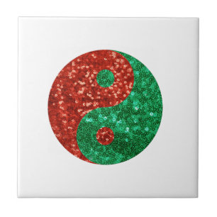 christmas yin yang tile
