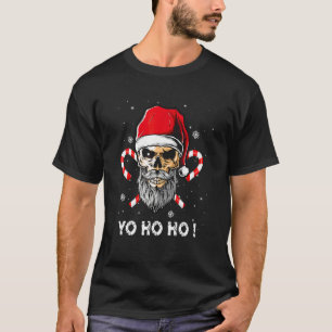 Christmas Yo ho ho Pirate Santa Pyjamas Family Xma T-Shirt