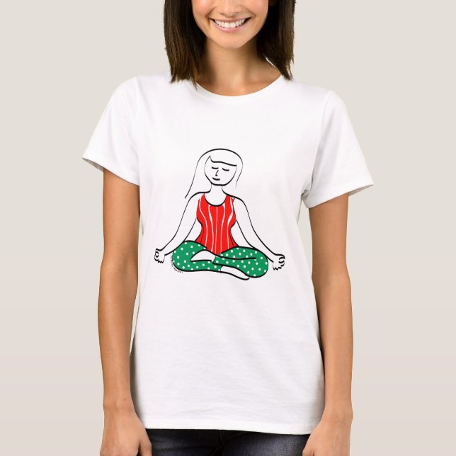 Christmas Yoga T-Shirt (Front)