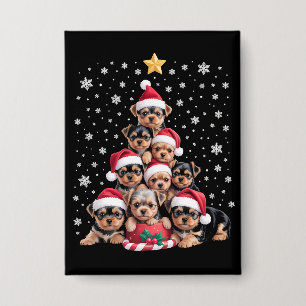 Christmas Yorkie Dogs Lover Tree Xmas Pet Animal
