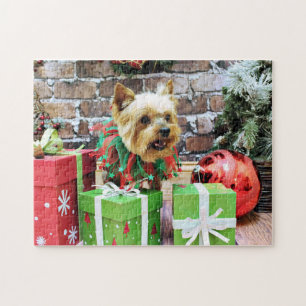 Christmas - Yorkie - Willie Jigsaw Puzzle