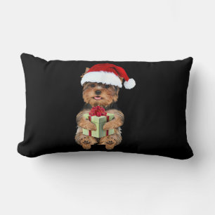 Christmas Yorkie – Yorkshire Terrier Funny Dog Lumbar Cushion