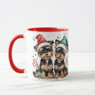 Christmas Yorkshire Terrier Dogs Mug