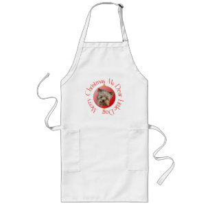 Christmas Yorkshire Terrier Long Apron