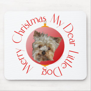 Christmas Yorkshire Terrier Mouse Pad