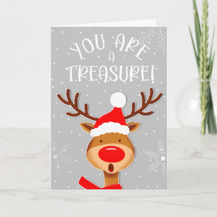 CHRISTMAS  YOU ARE A TREASURE CARD