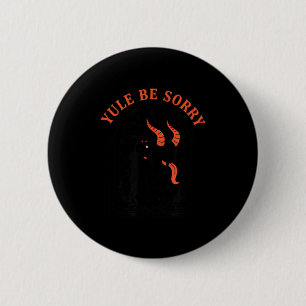 Christmas Yule Be Sorry Krampus, Dark Krampus Devi 6 Cm Round Badge