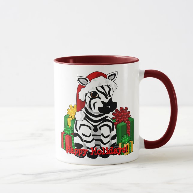 Christmas Zebra Mug (Right)