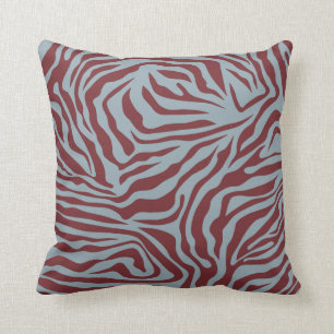 Christmas Zebra Pattern Festive Animal Print Cushion