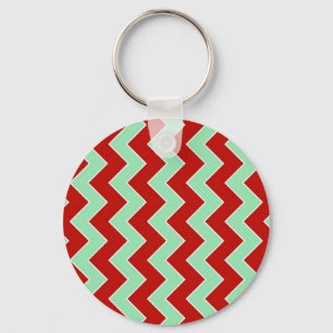 Christmas Zigzag Key Ring