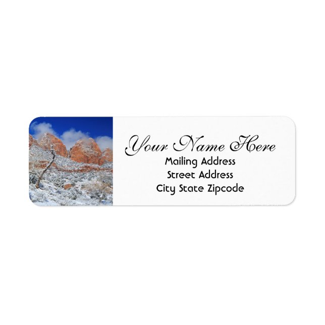 Christmas Zion Return Address Label (Front)