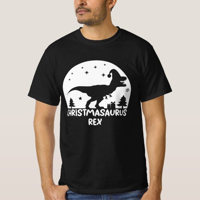 Christmasaurus Rex | Christmas Dino T-Shirt (Front)