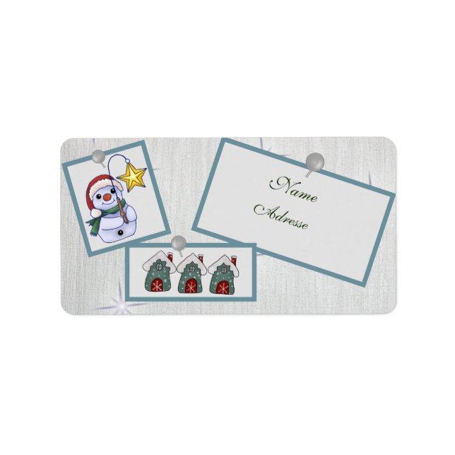 Christmasbild address label (Front)