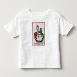 ChristmasKid Holding Wreath Knocking Toddler T-Shirt